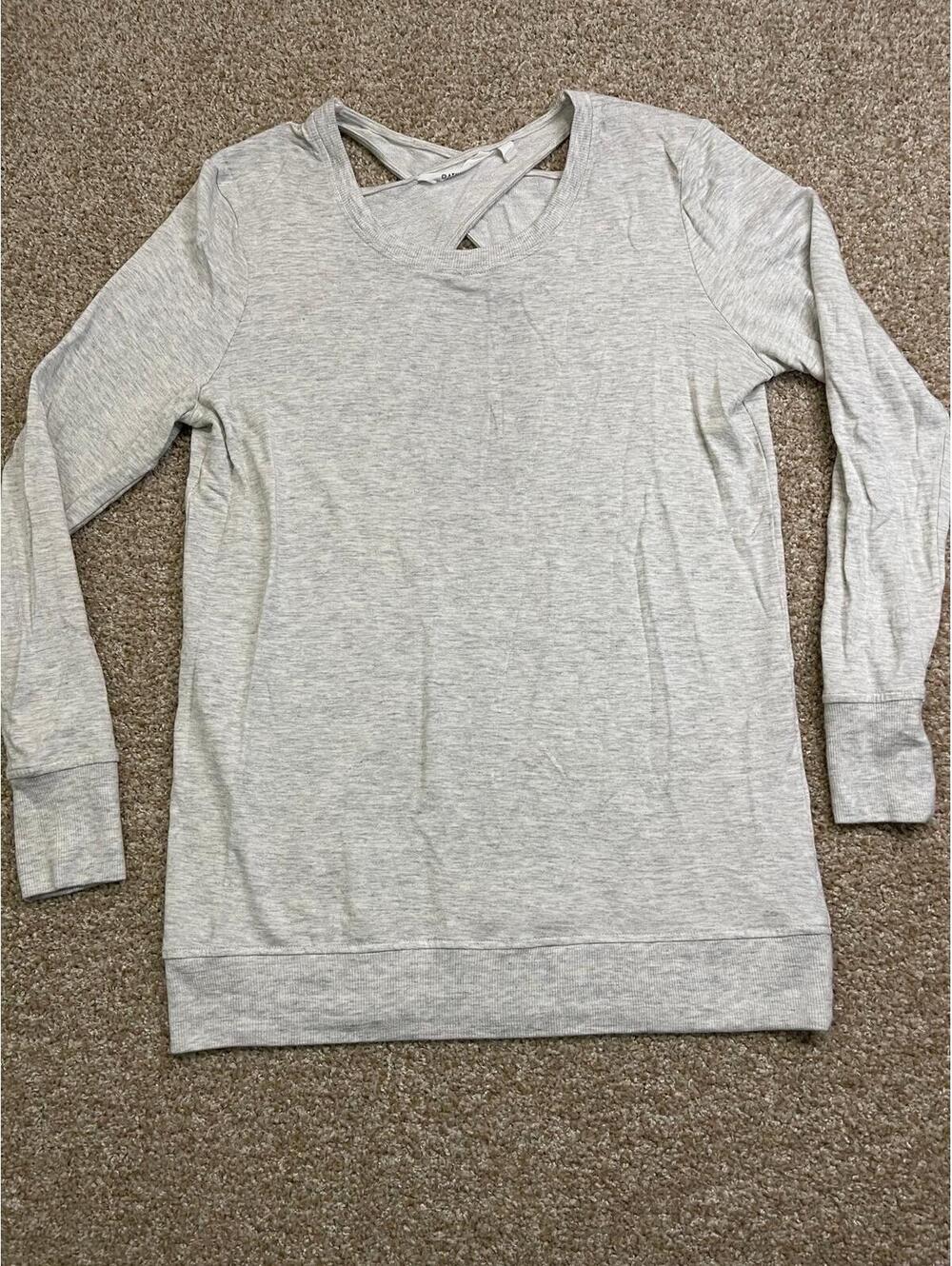 Athleta  S Tank Top Gray Mini Stripe Size Small Women's